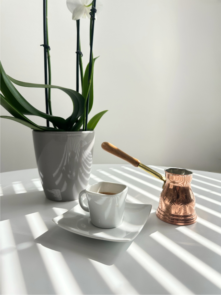 The Original Greek Coffee Pot - Brass